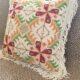 Handmade square pillows with embroidery in cotton canva with gord strings inside. In set of two. Dimensions 50x50cm Combine it with our Large tableclothe with embroidery and colorful fringes and make a unique decoration with Greek traditional artpieces